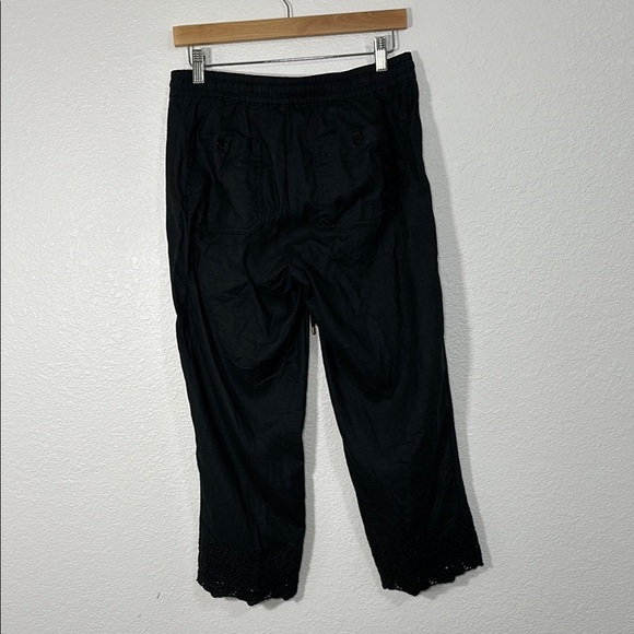 Linen Lauren Ralph Lauren Black Cropped Pants Size 2 - Picture 4 of 6